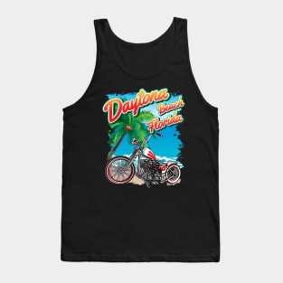 Daytona beach, Florida, old school bike Tank Top